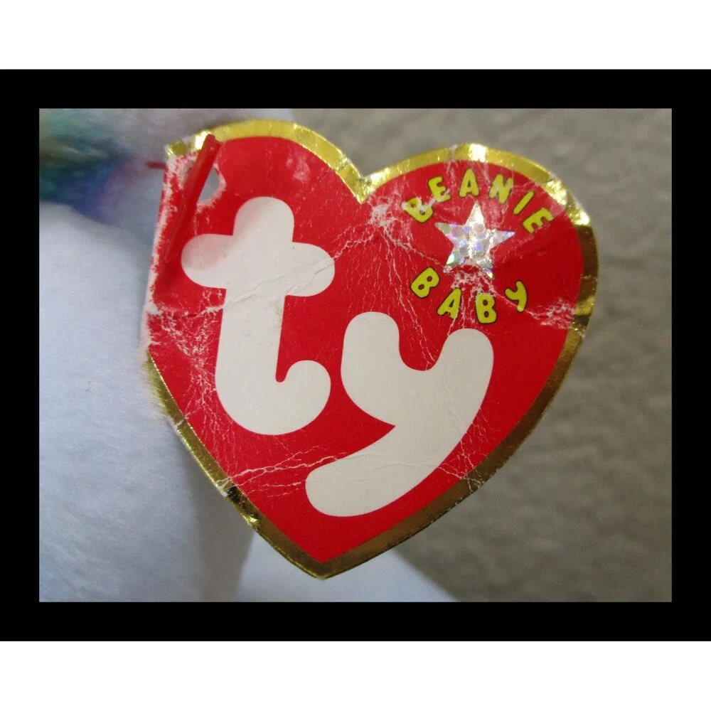 Ty Beanie Baby Cheery the Bear Damaged Hang Tag